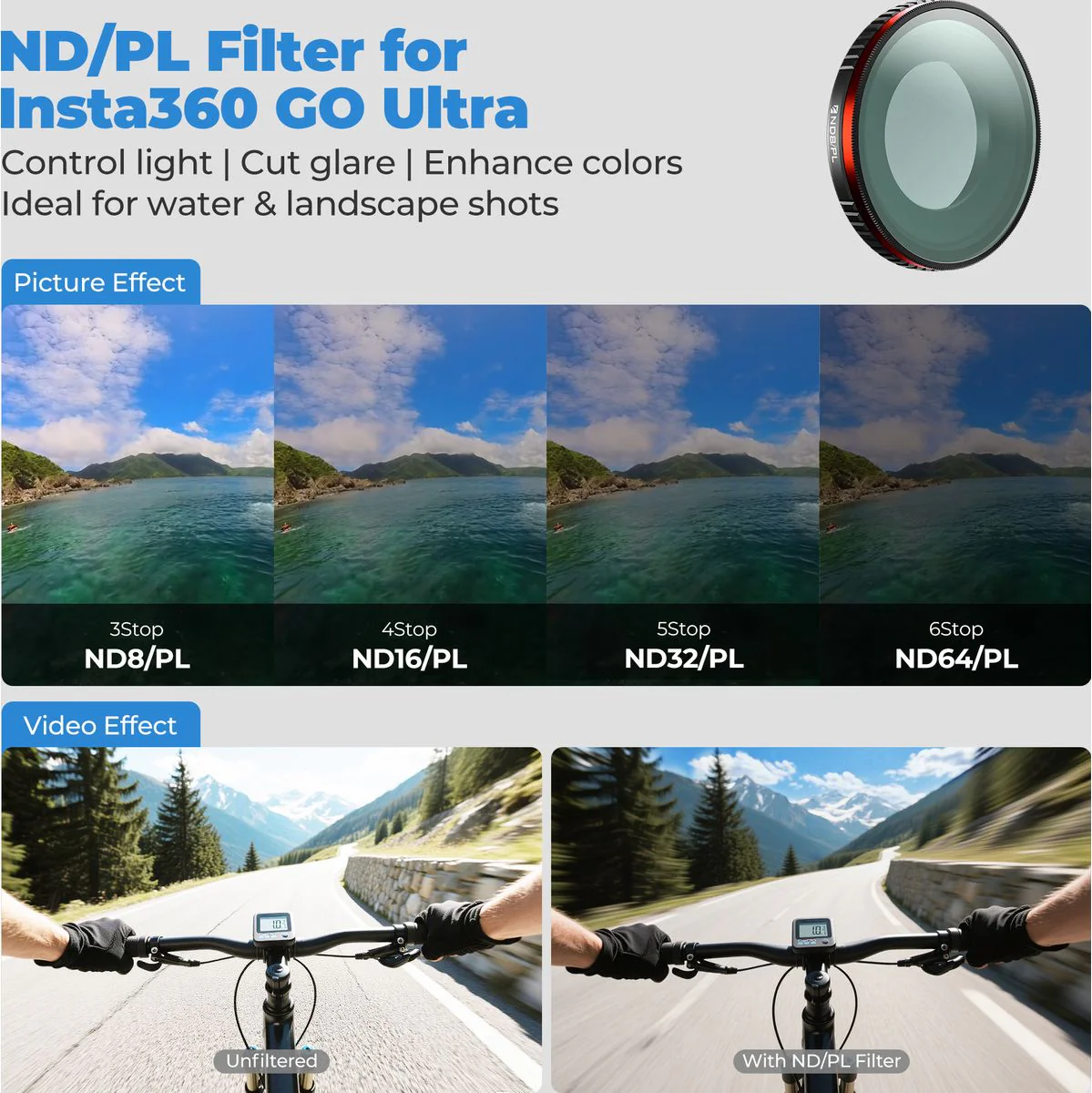 Freewell Insta360 Go Ultra Bright Day 4pack - Image 2