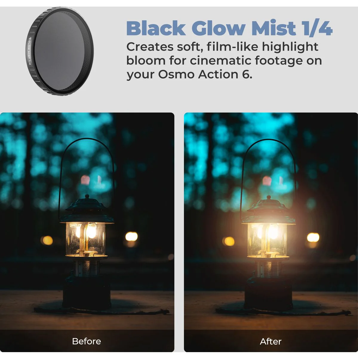 Freewell Osmo Action 6 Glow Mist 1/4 Filter - Image 2