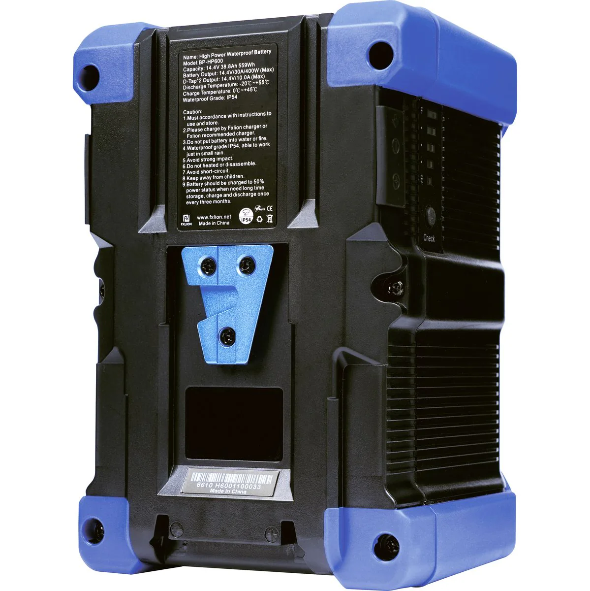 FXLion 14.4V / 559WH V-Mount High Power Waterproof Battery - Image 3
