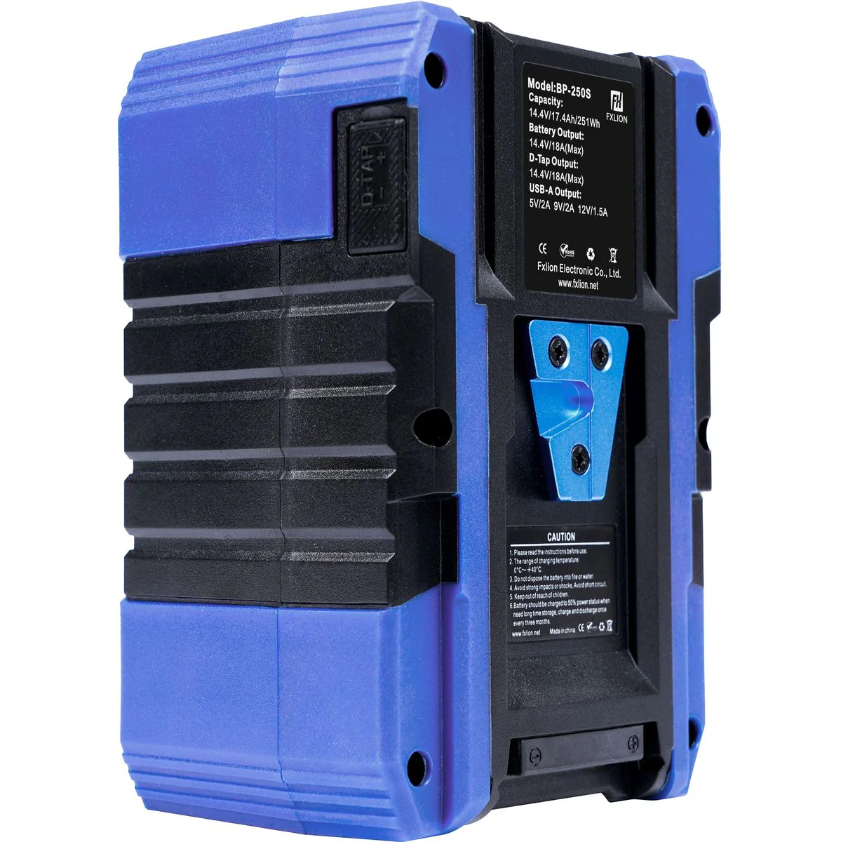 FXLion Cool Black V-Mount Battery 14.4V 251WH | w/ USB D-Tap - Image 2