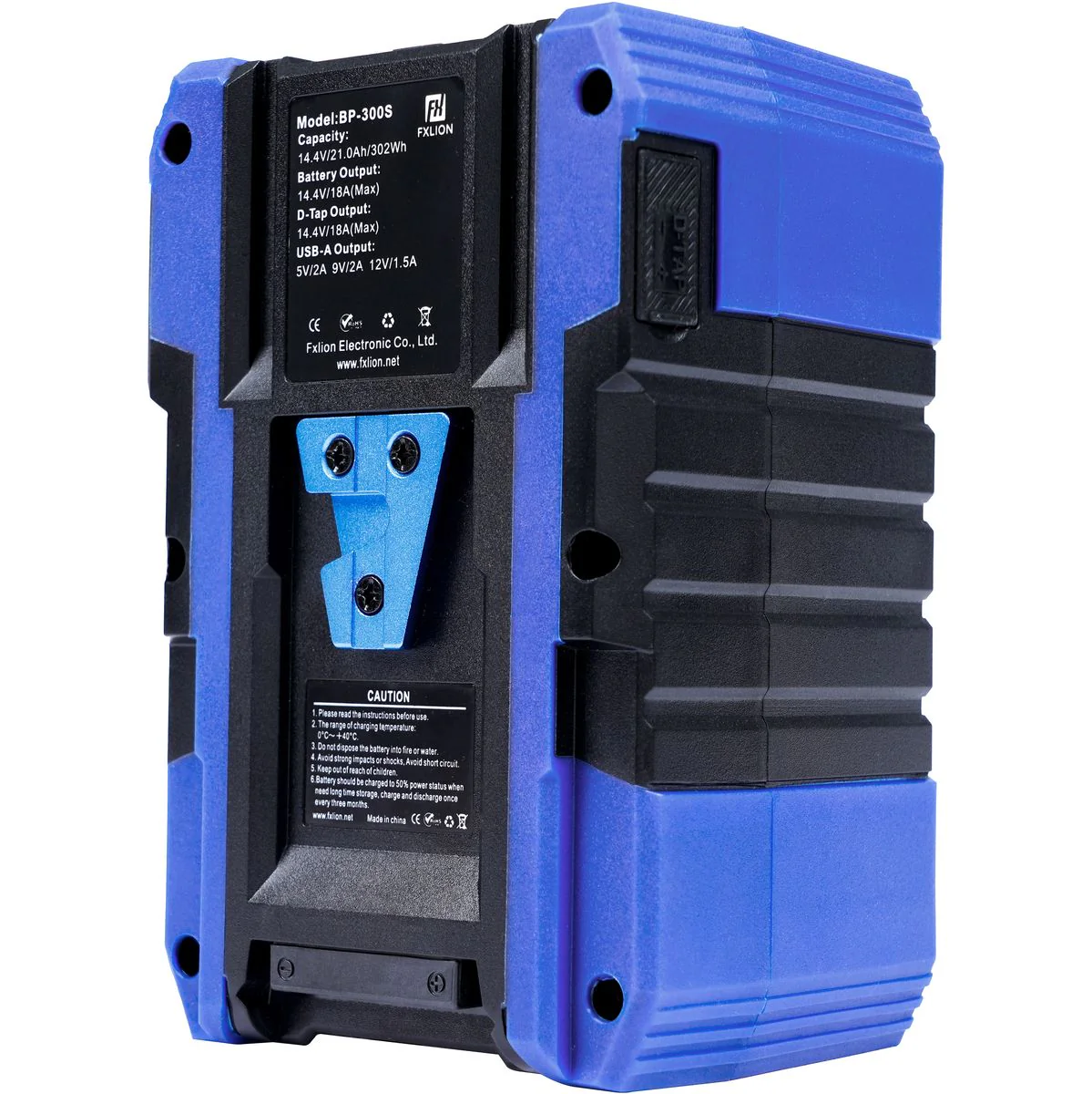 FXLion Cool Black V-Mount Battery 14.4V 302WH | w/ USB D-Tap - Image 2