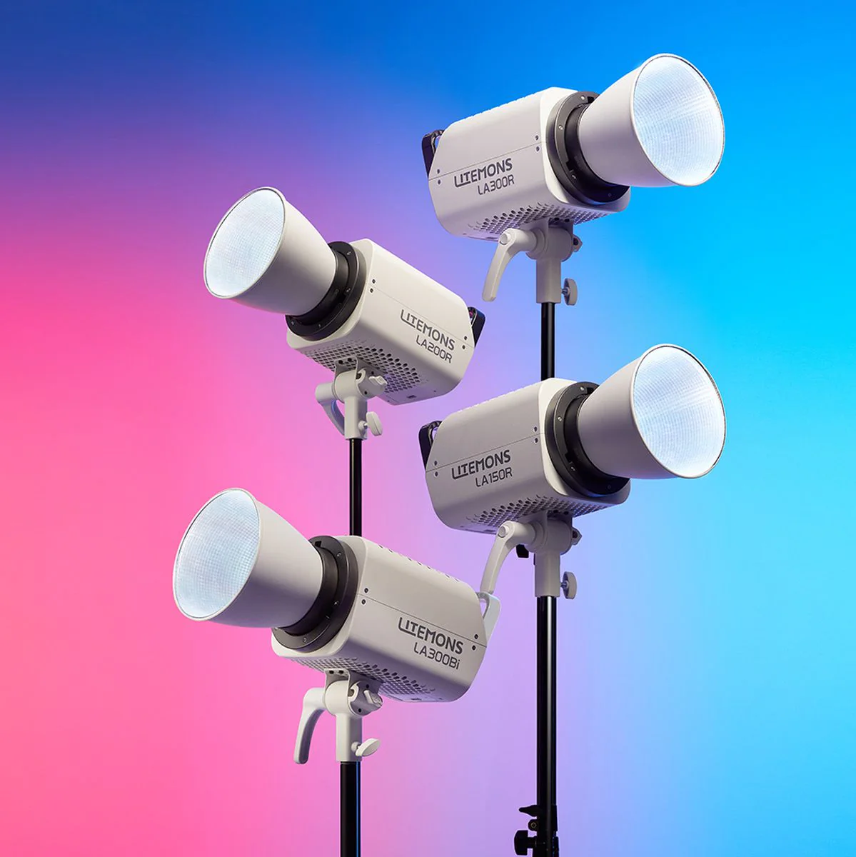 Godox Litemons LA300BI Bi Colour LED Video Light 2 Light Kit - Image 2