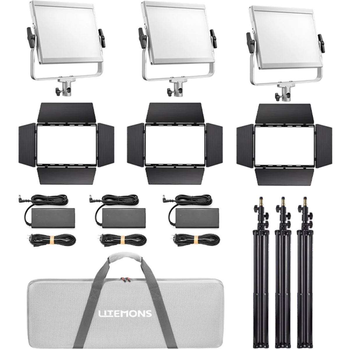 Godox Litemons LP1200R RGB LED Light Panel 3 Light Kit