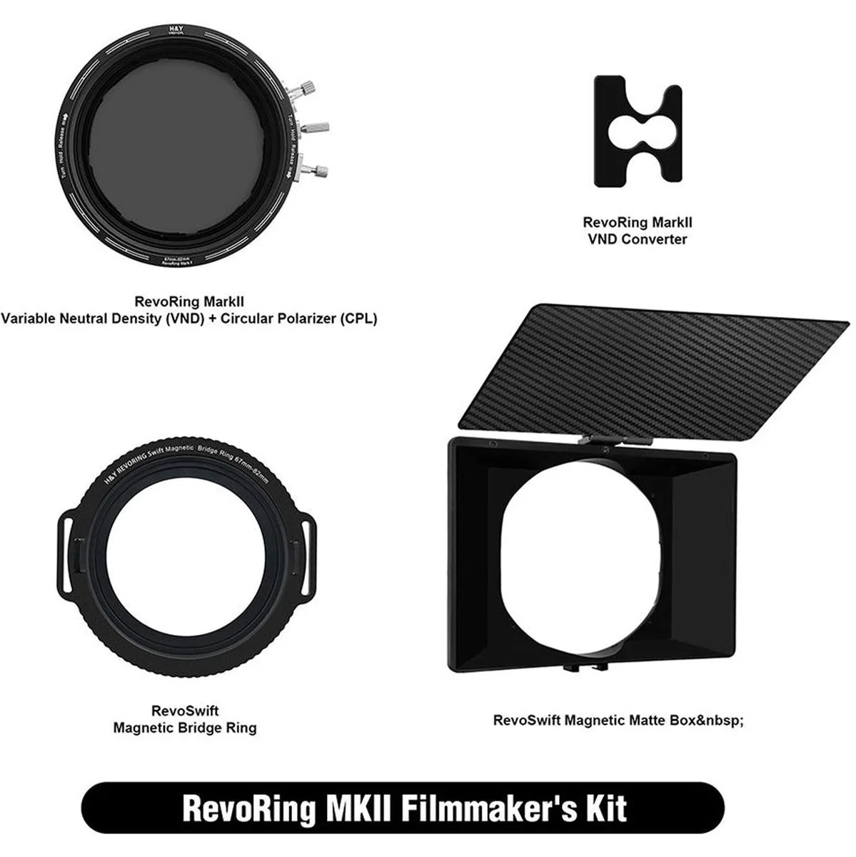 H&Y RevoRing MkII Video Kit 46-62mm (RNC62-II + RBR-62 + Rmbox + RC01)