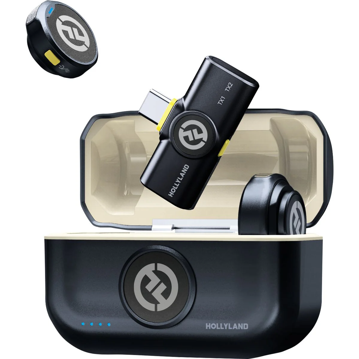 Hollyland Lark M2 with USB-C Plug (Duo,Shine Charcoal)