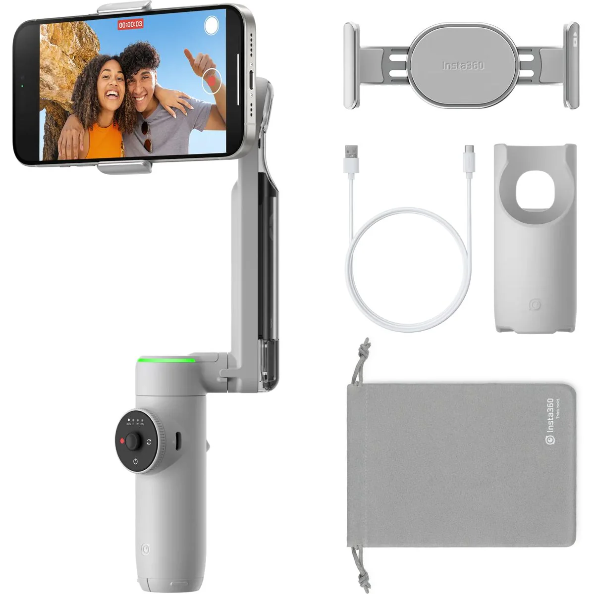 Insta360 Flow Pro Standard Bundle Grey - Image 3