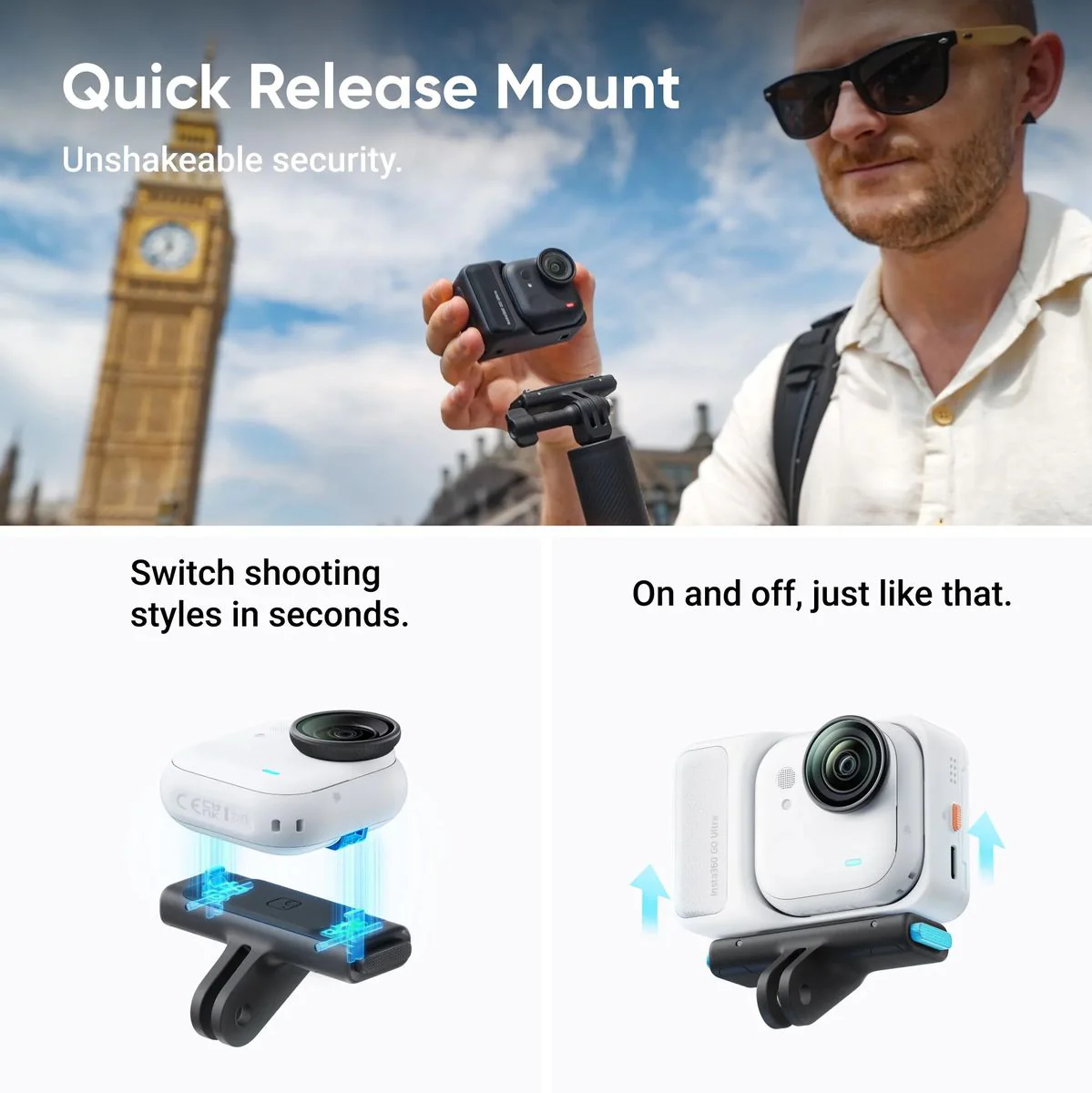 Insta360 Go Ultra Creator Bundle (Arctic White) - Image 3