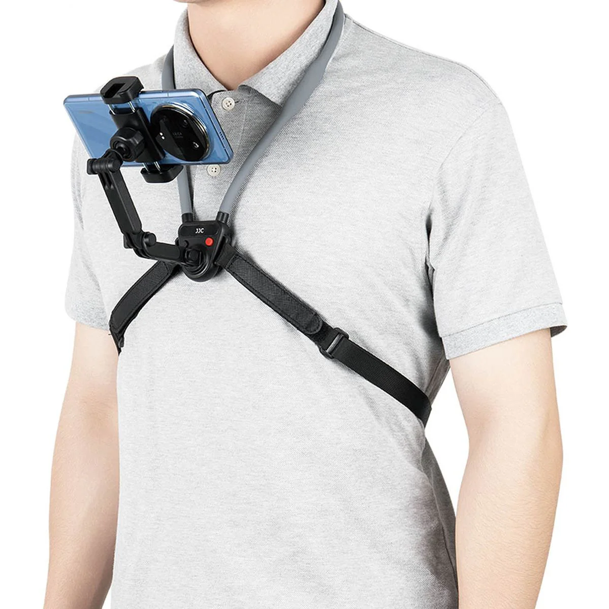 JJC MNM UN1 Black Neck Holder For Phones Action Cameras - Image 2