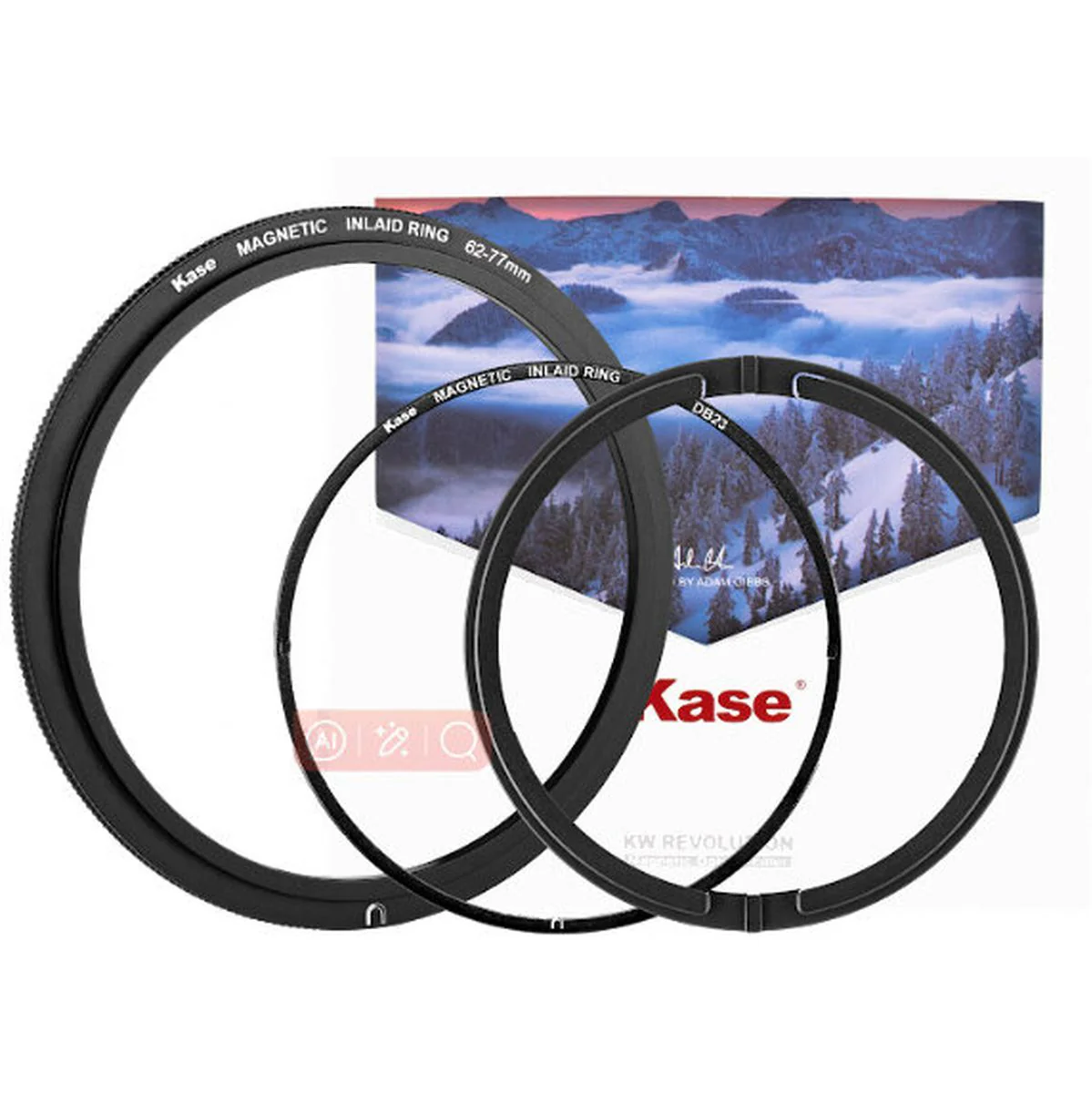 Kase Revolution Inlaid Kit Magn Set Up 62-77mm