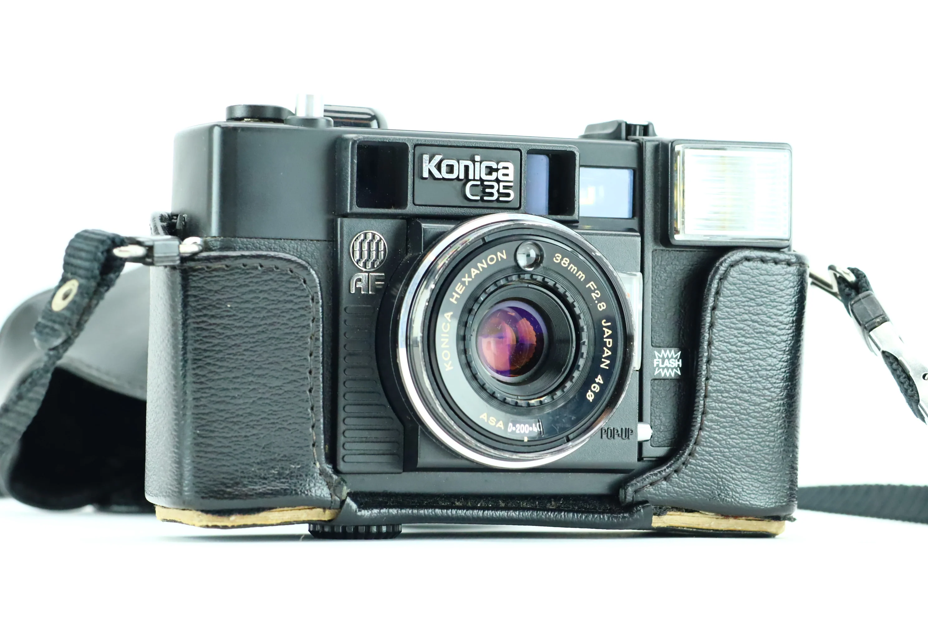 Konica C35 AF with Konica Hexanon 38mm F2.8 lens
