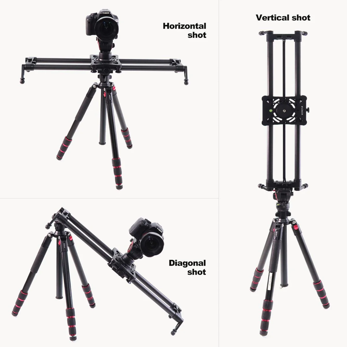 Konova P1 60cm Carbon Camera Slider (w/ KMS-S2) - Image 3