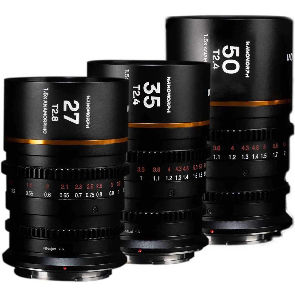 Laowa NANOMORPH S35 Bundle (27.35.50mm) (Amber) (Cine) Canon RF