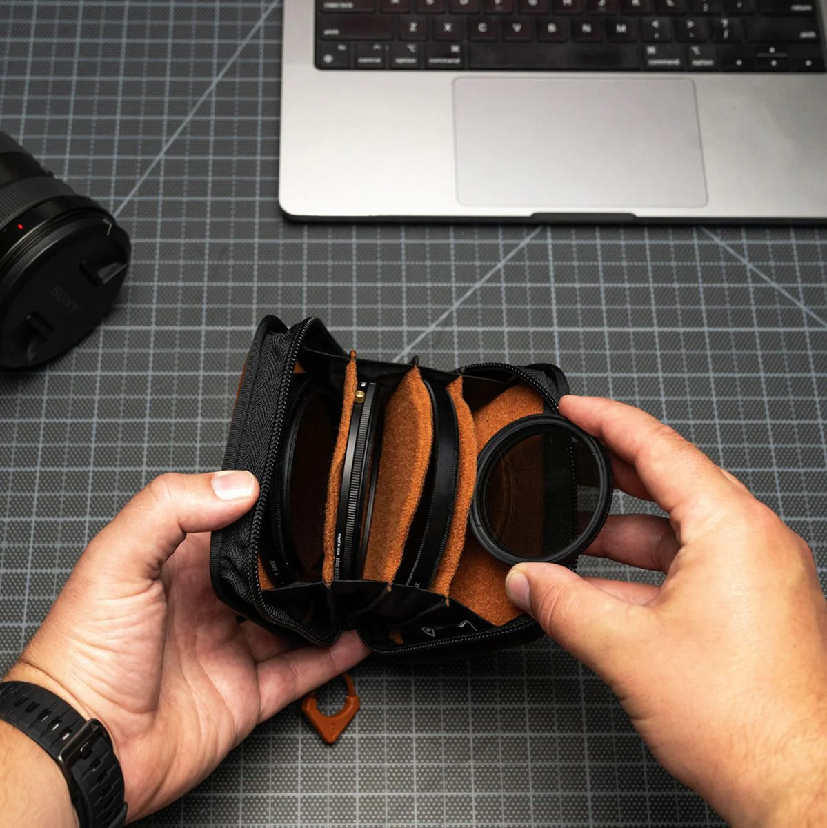WANDRD Lens Filter Case Sedona Orange - Image 2