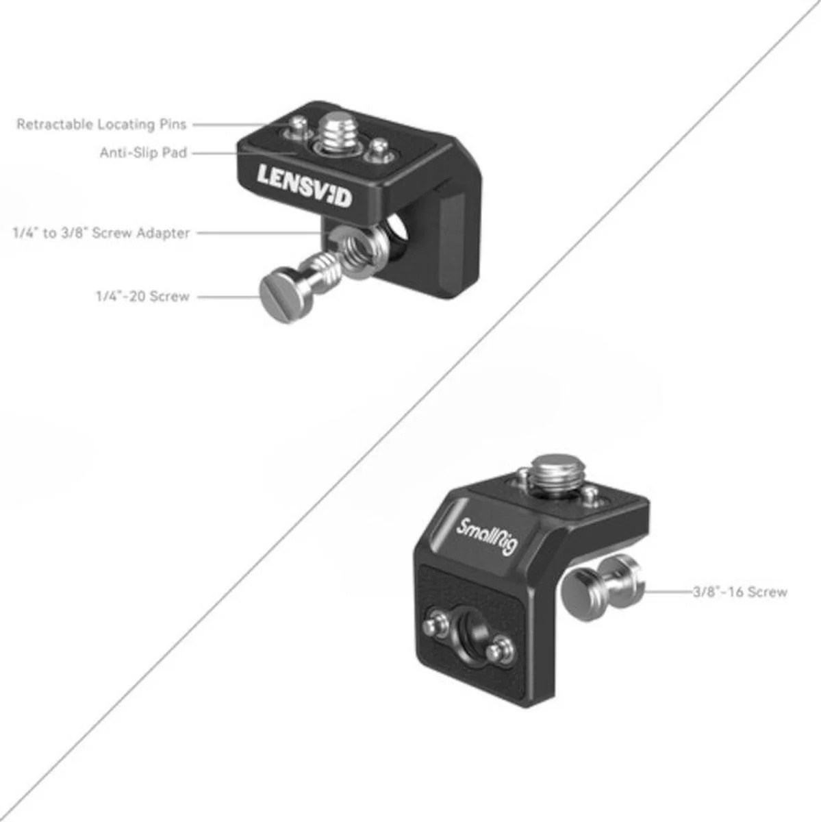 SmallRig MD4360 X Lensvid Mini L Shaped Mount Plate Kit - Image 4