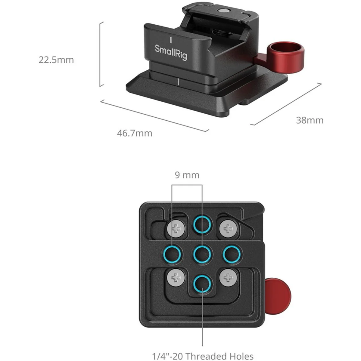 SmallRig MD4857 Nato Clamp To Arca Swiss Quick Release Plate - Image 4