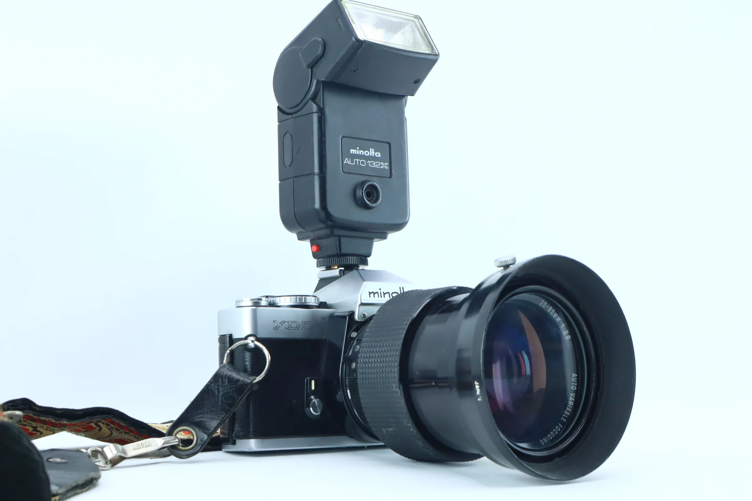Minolta XD5 with Vivitar Series 1 35-85mm f/2.8 & Auto 132X Flash
