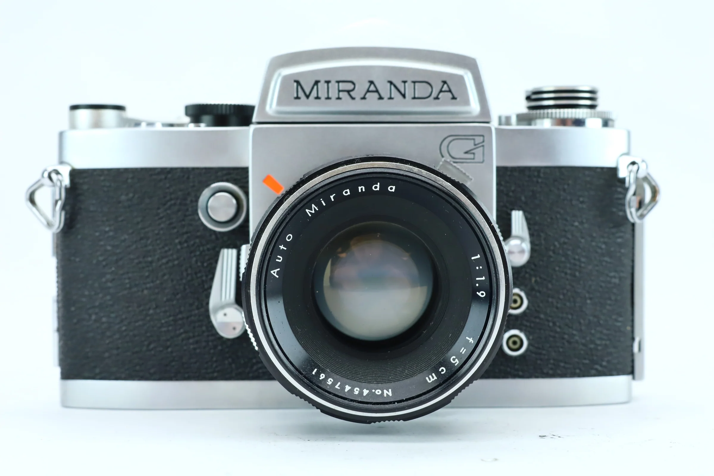 Miranda G + Auto Miranda 50mm f/1.9 (SN: 4547561)