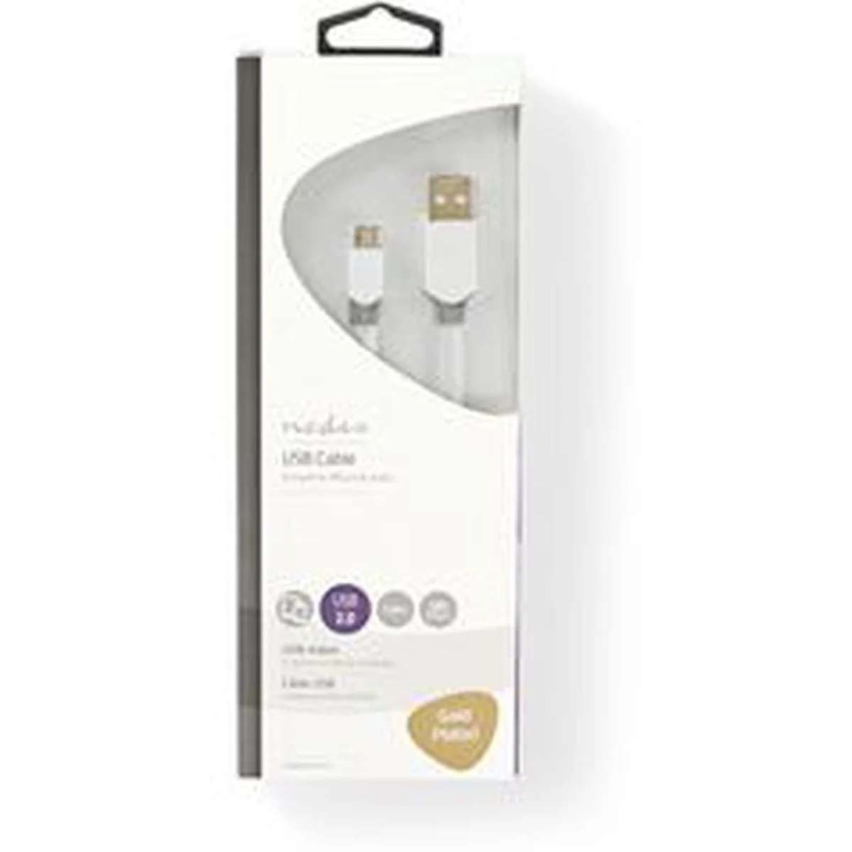 Nedis Cable USB 2.0 A M - Micro-B M 1.0m WH - Image 3