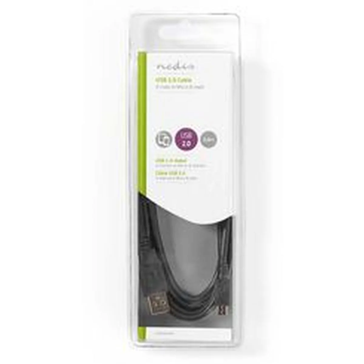Nedis USB 2.0 Cable A M-Micro-B M 2.0m BK - Image 3