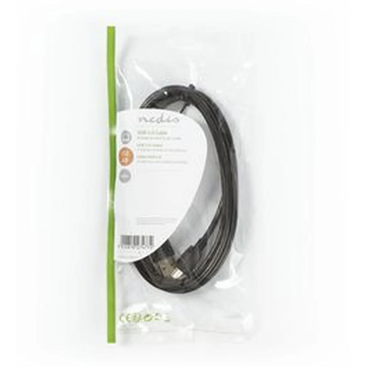 Nedis USB 2.0-CABLE A M-Mini 5-PINS M 2.0m BK - Image 4
