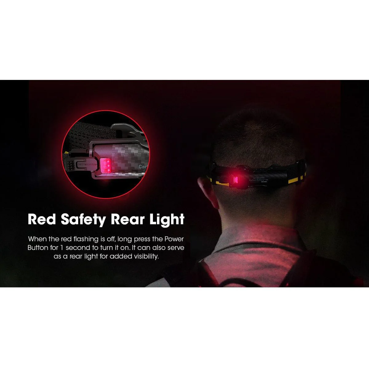 Nitecore Carbon Battery 6K Extended Headlamp Runtime Kit - Image 3