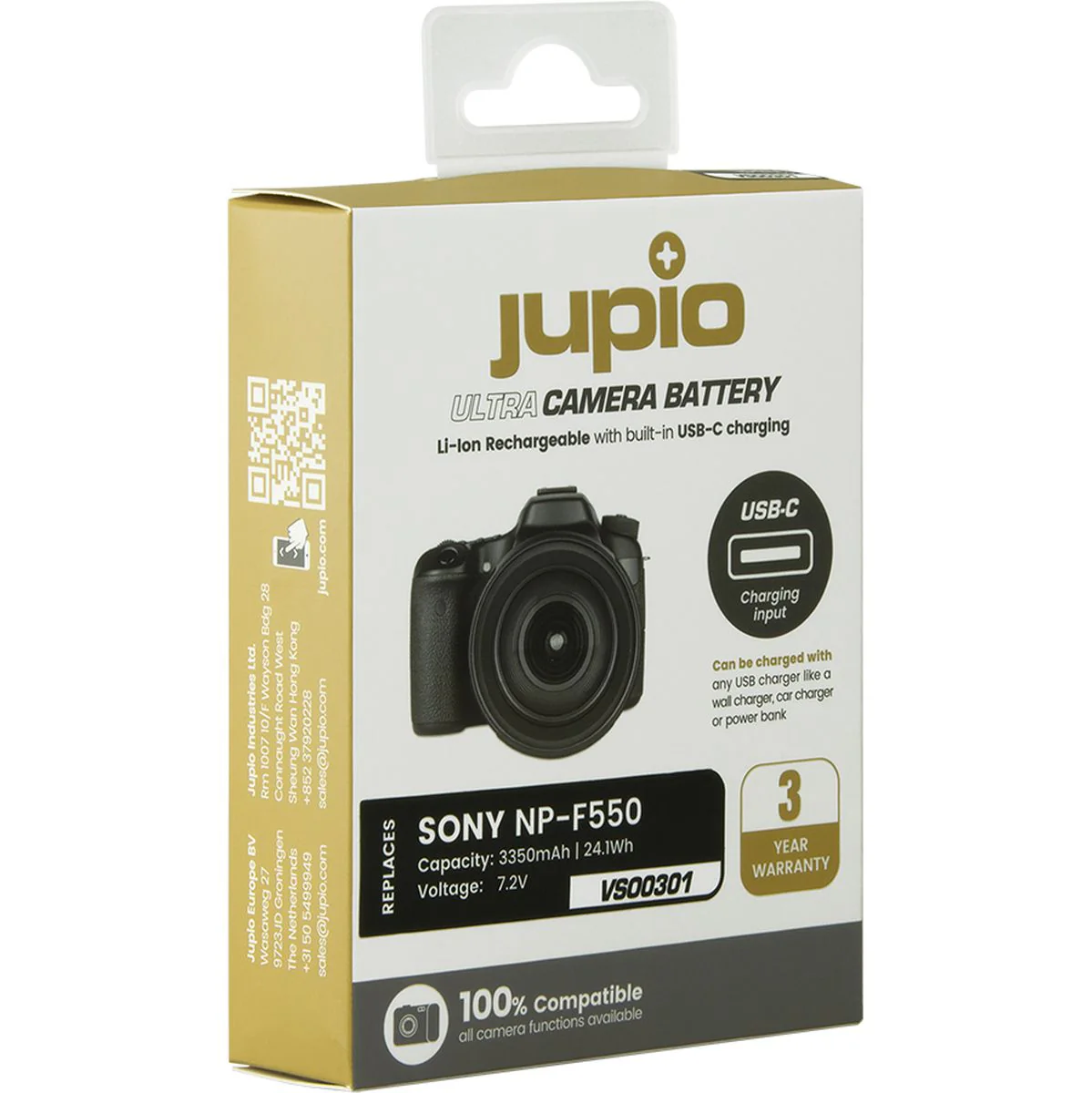Jupio NP-F550 Ultra C (USB-C Input) 3350mAh - Image 3