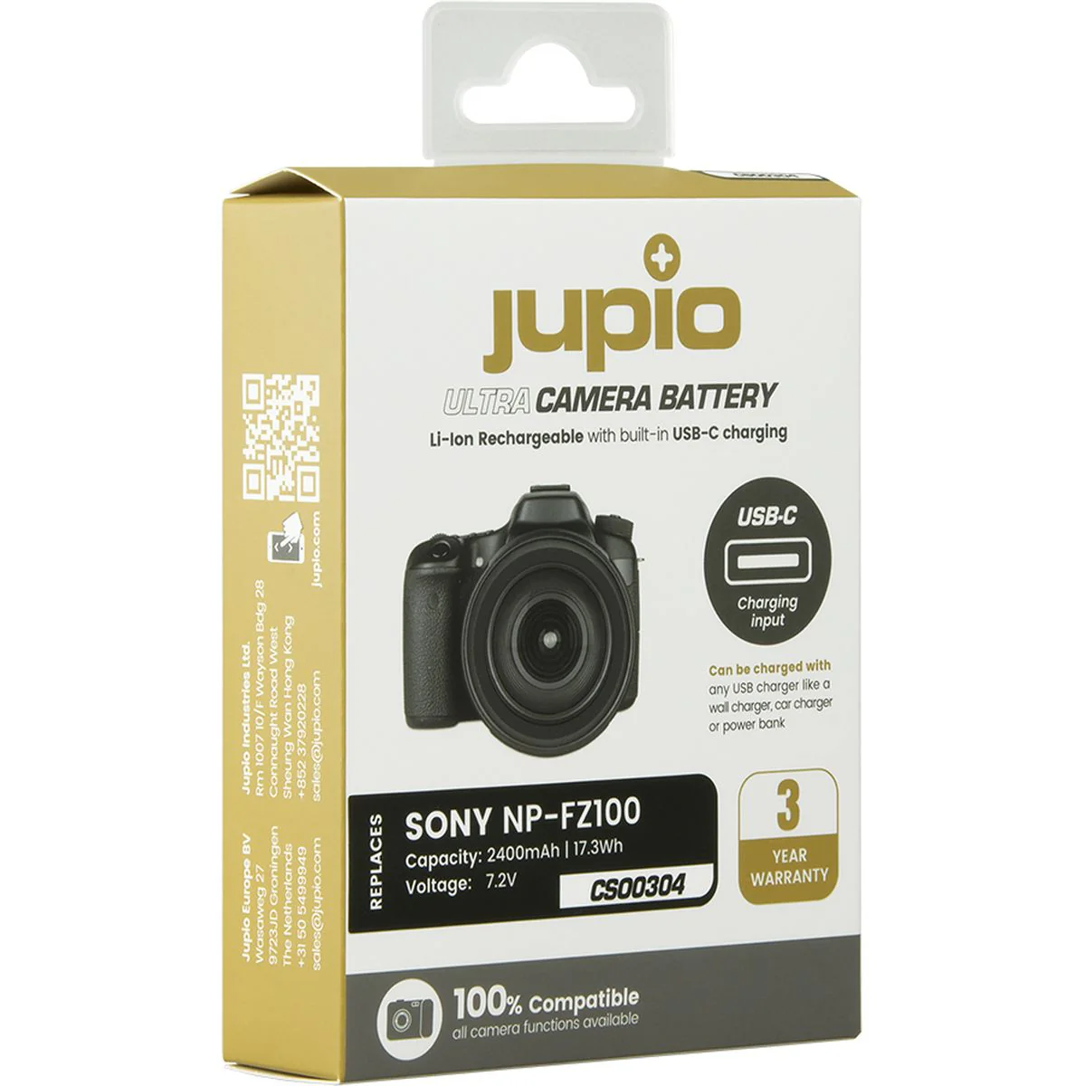Jupio NP-FZ100 Ultra C (USB-C Input) 2400mAh - Image 3