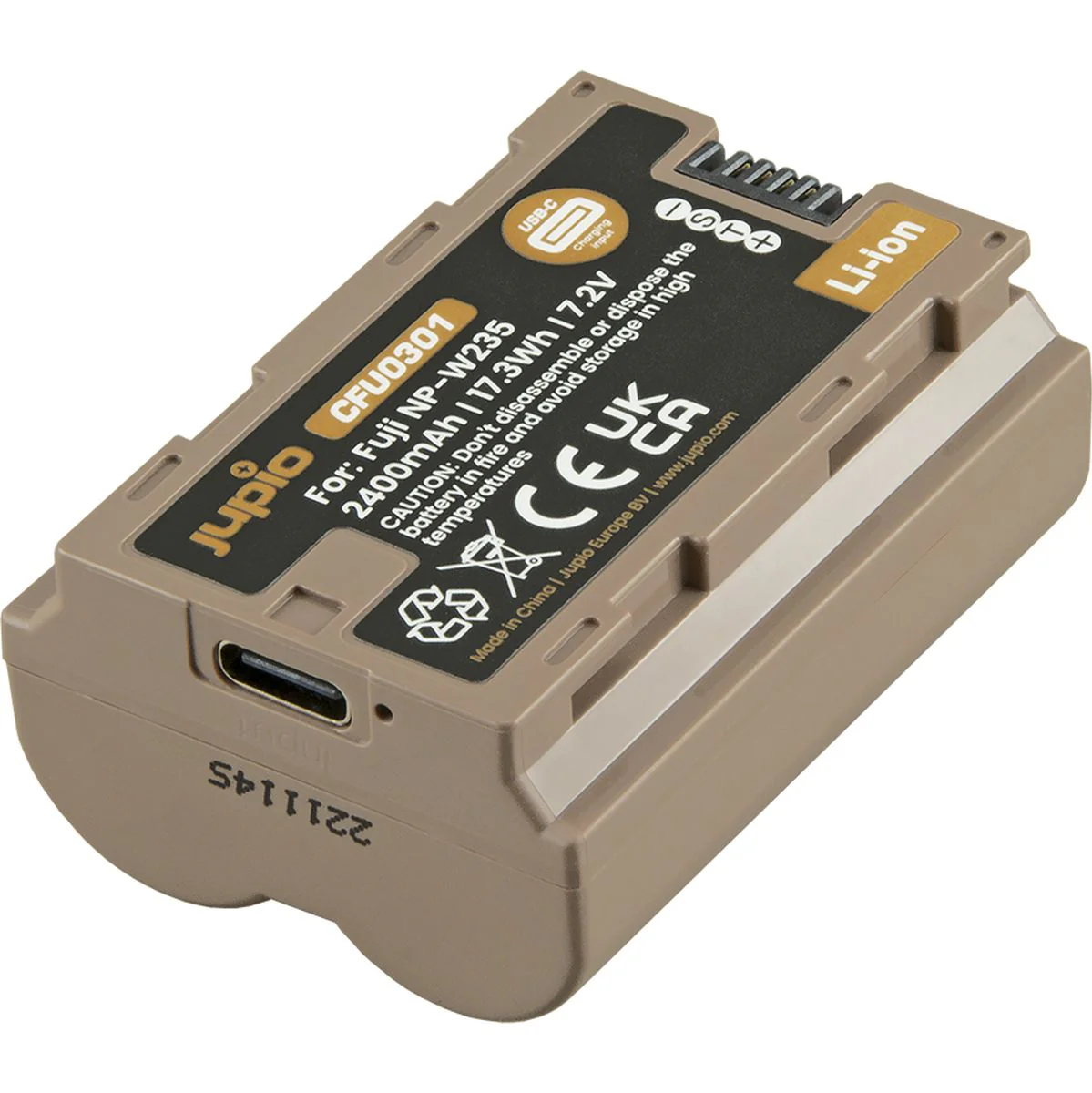 Jupio NP-W235 Ultra C (USB-C Input) 2400mAh - Image 2