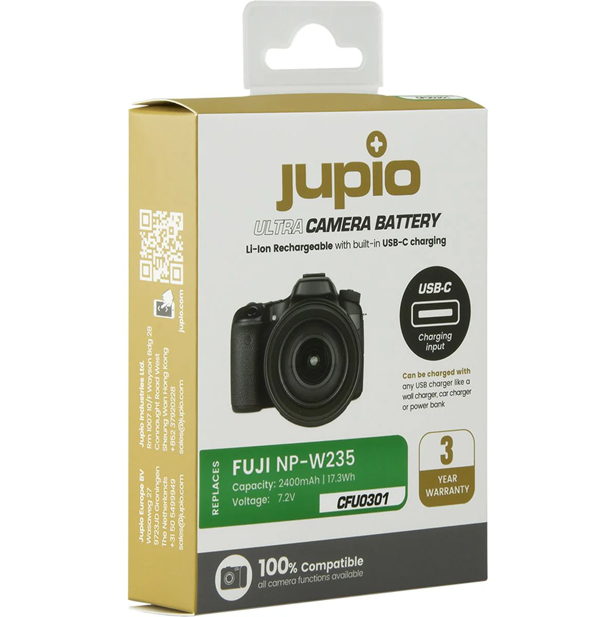 Jupio NP-W235 Ultra C (USB-C Input) 2400mAh - Image 3