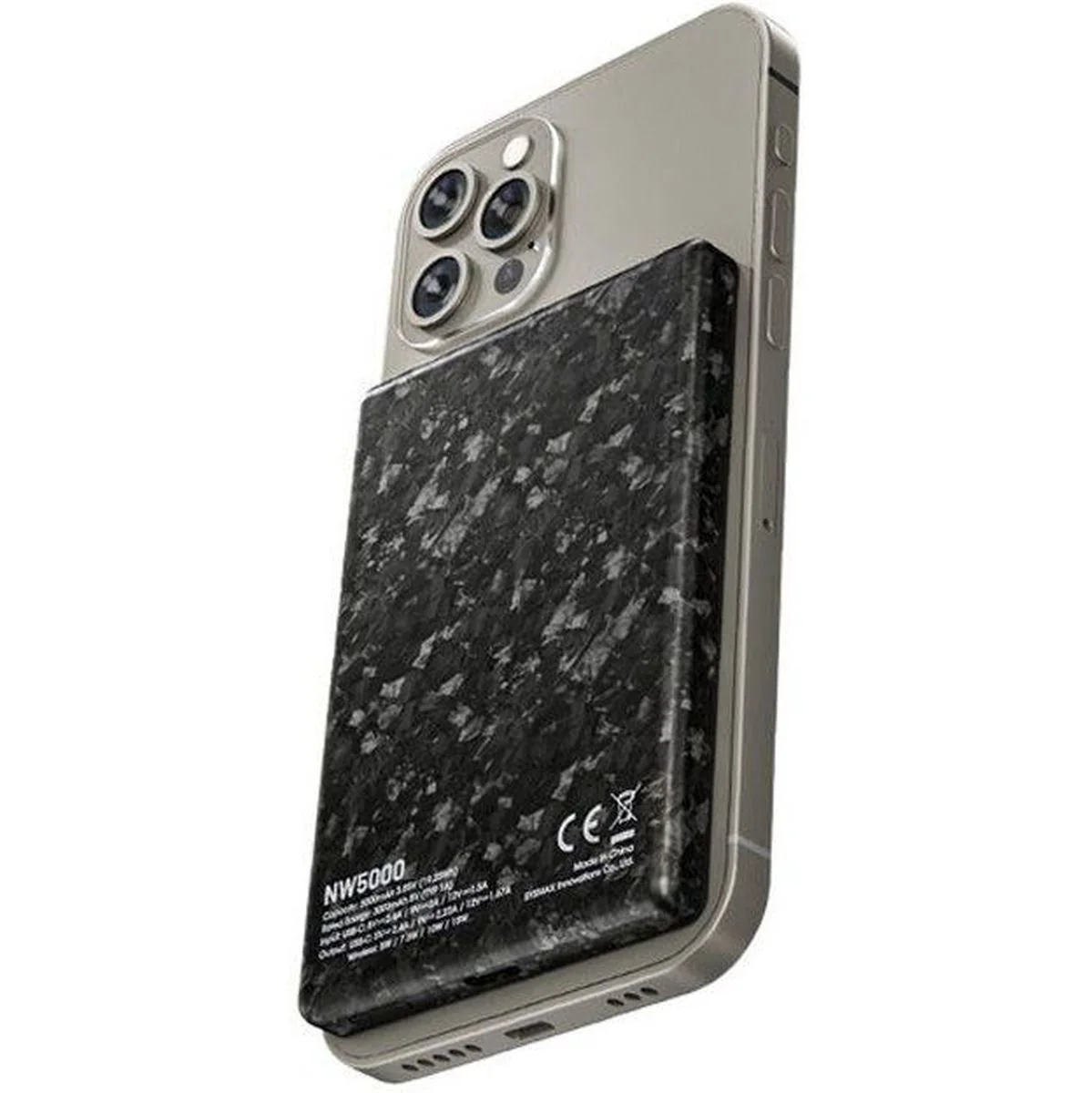 Nitecore NW5000 Carbon Fiber Magnetic Wireless PowerBank - Image 4