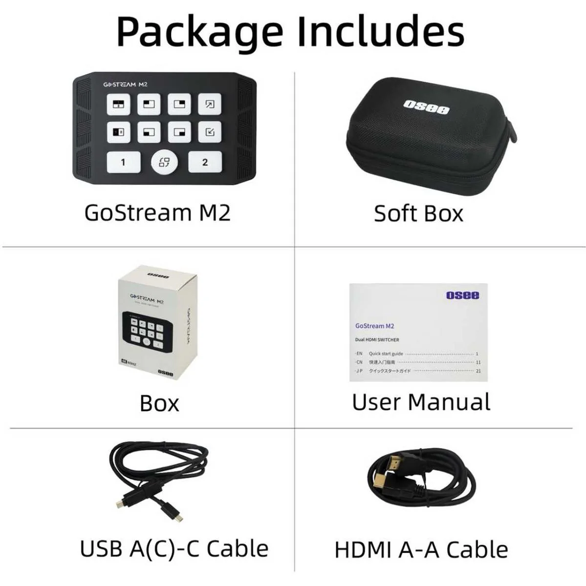 Osee Capture Card M2 - Dual 4K-HDMI USB 3.0 (GS-M2) - Image 2