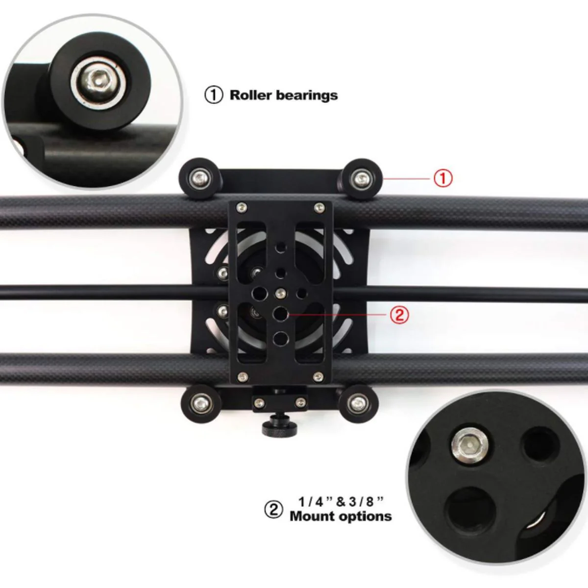 Konova P1 100cm Carbon Camera Slider - Image 2