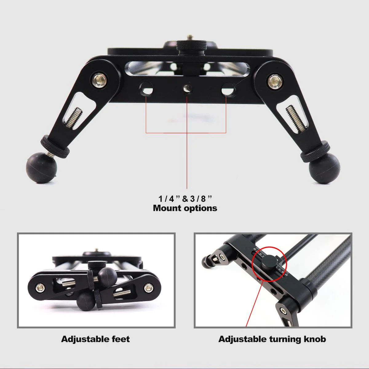 Konova P1 120cm Carbon Camera Slider - Image 4