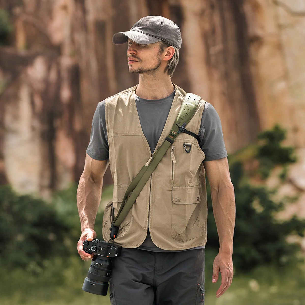 PGYTECH Camera Strap Pro Wilderness Green - Image 2