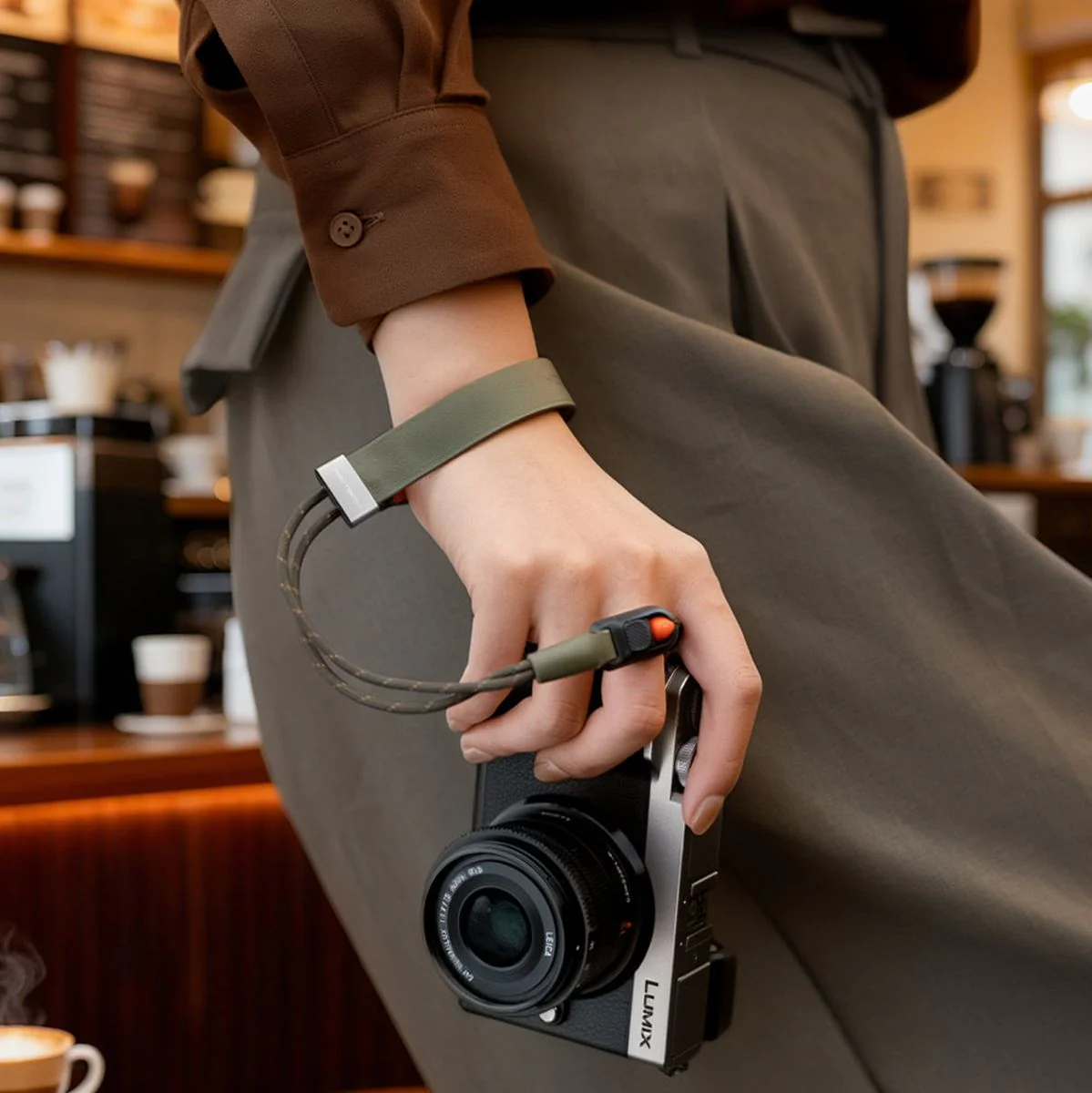 PGYTECH Camera Wrist Strap Slim (Vintage Caramel Brown) - Image 2