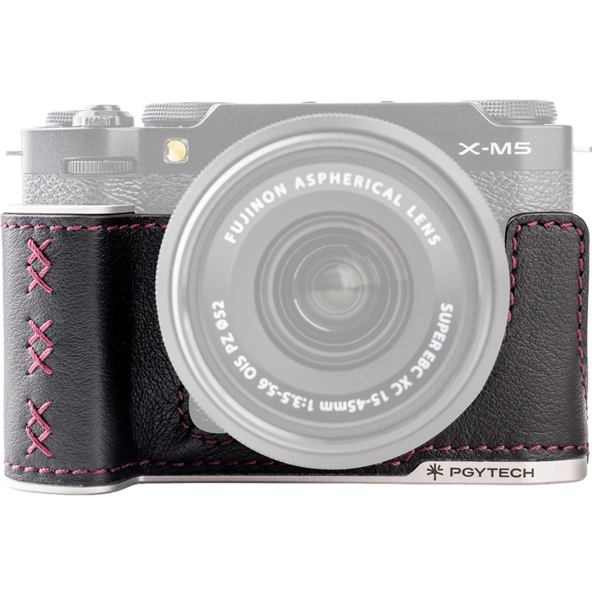 PGYTECH Leather Camera Case (For Fujifilm X M5 Midnight Black) - Image 5