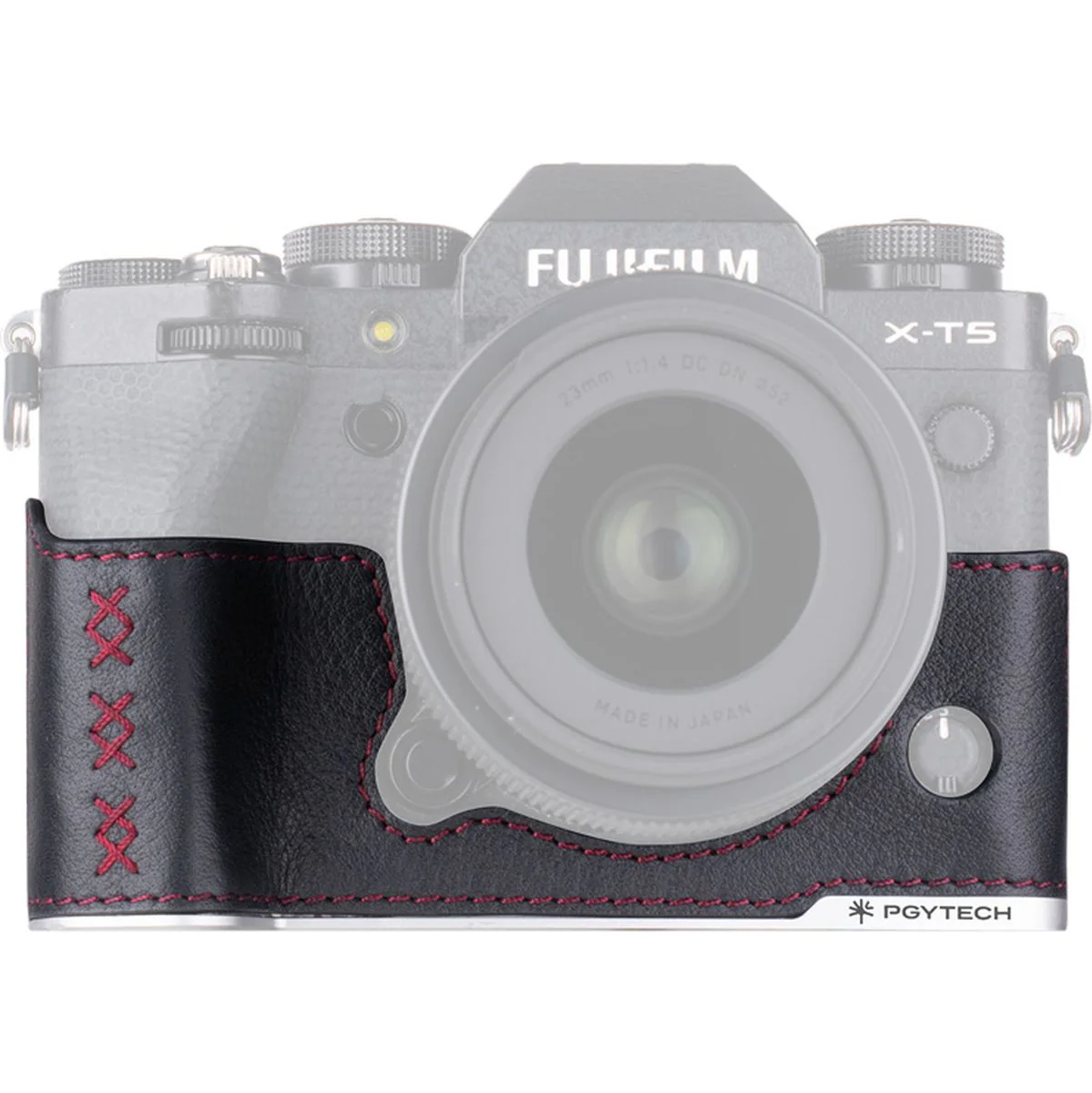PGYTECH Leather Camera Case (For Fujifilm X T5 Midnight Black) - Image 3