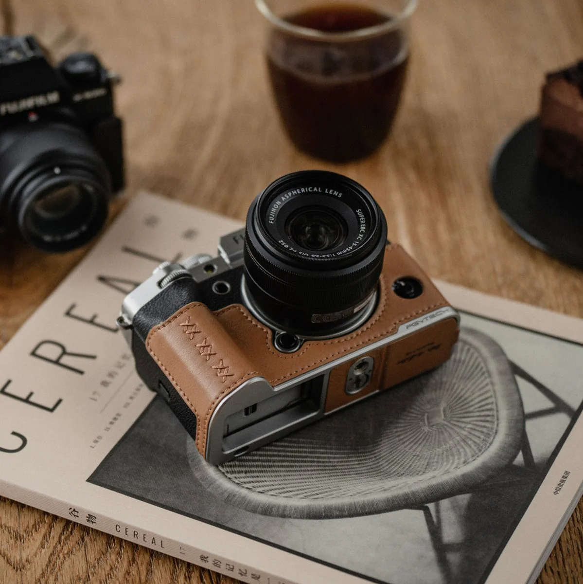 PGYTECH Leather Camera Case (For Fujifilm X100VI Clay Brown) - Image 2