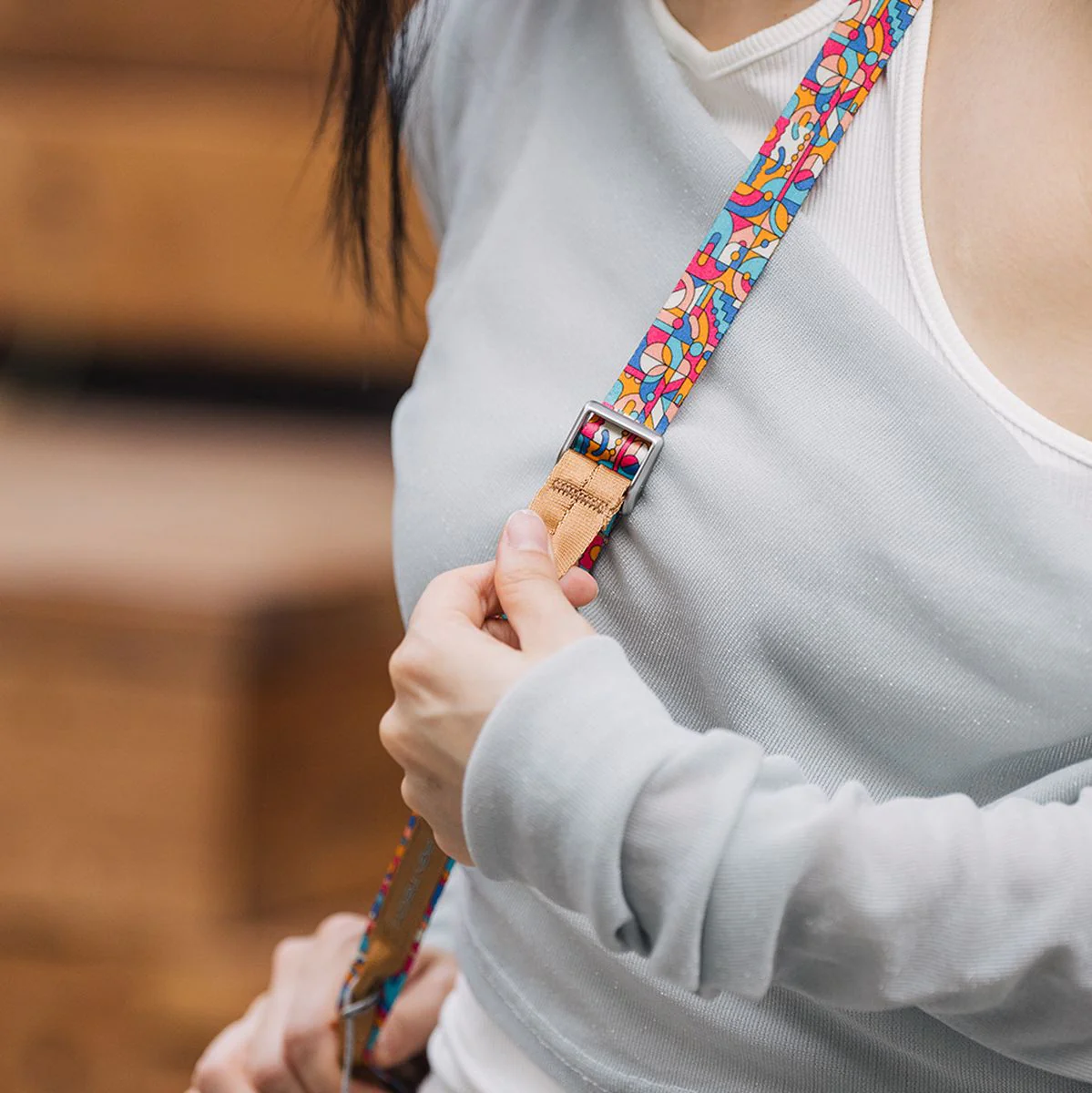 PGYTECH Linkgo Phone Photography Strap (Webbing Misty Grey) - Image 5