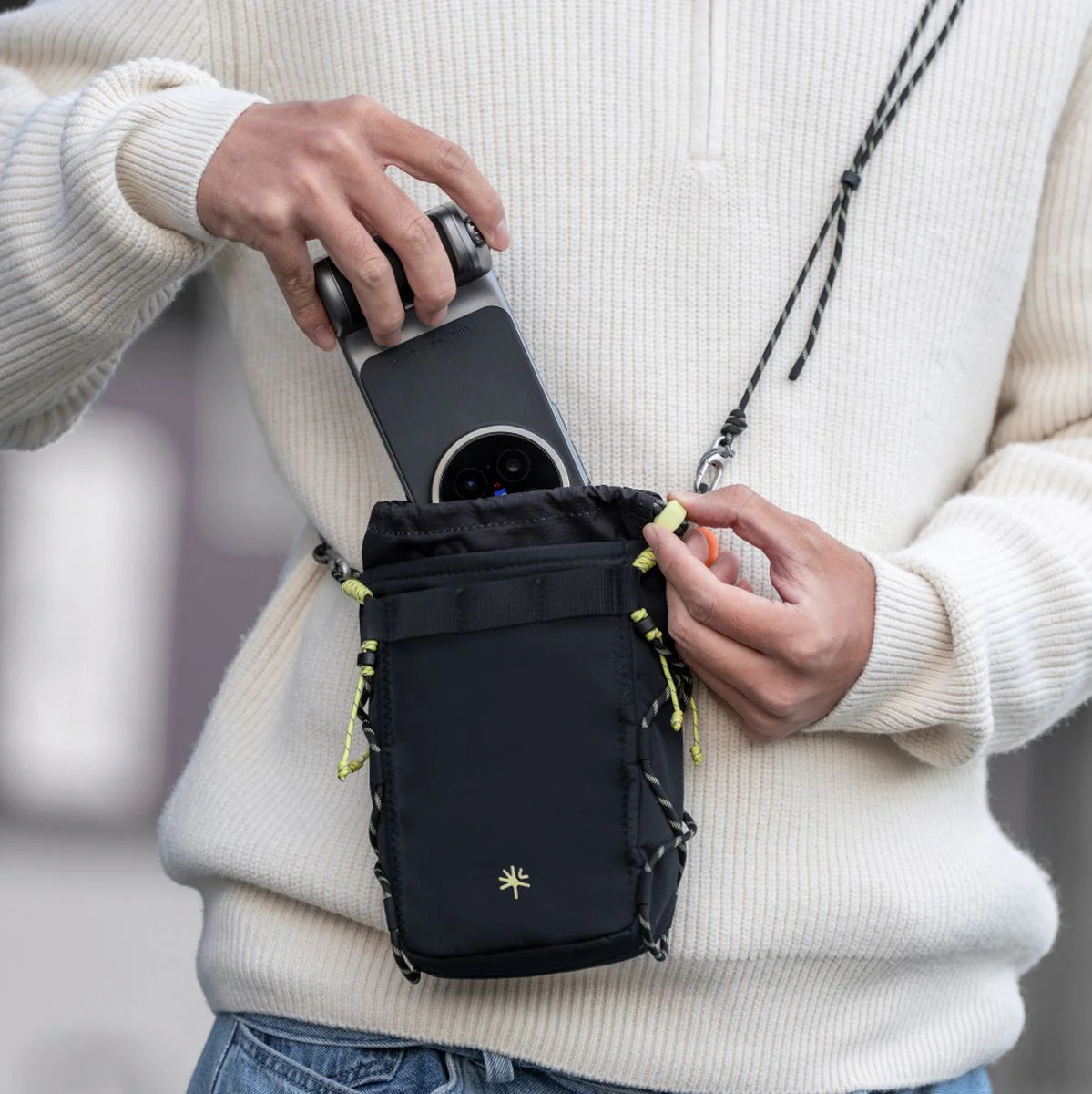 PGYTECH Onego Casual Crossbody Mobile Bag (Space Black) - Image 3