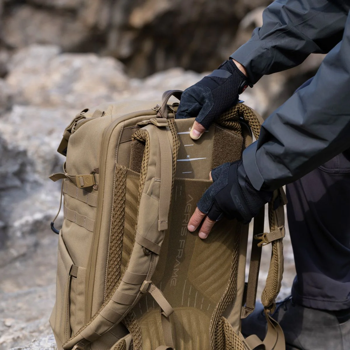 PGYTECH Onemo Tactical Backpack 35l (Coyote Brown) - Image 3