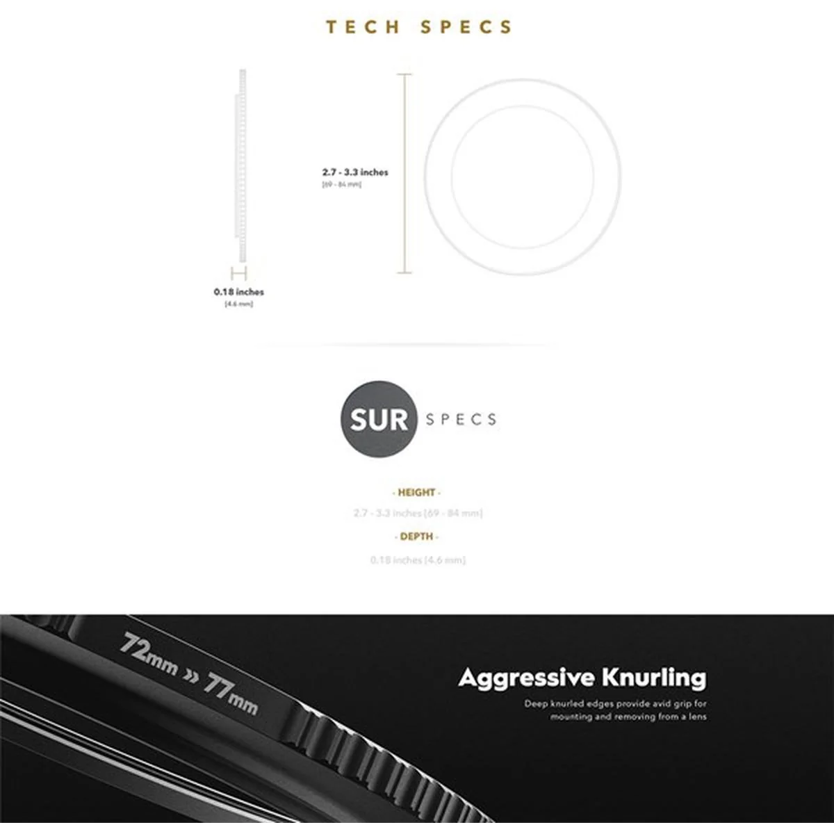 PolarPro Quartzline StepUp Ring 72-77 mm - Image 5