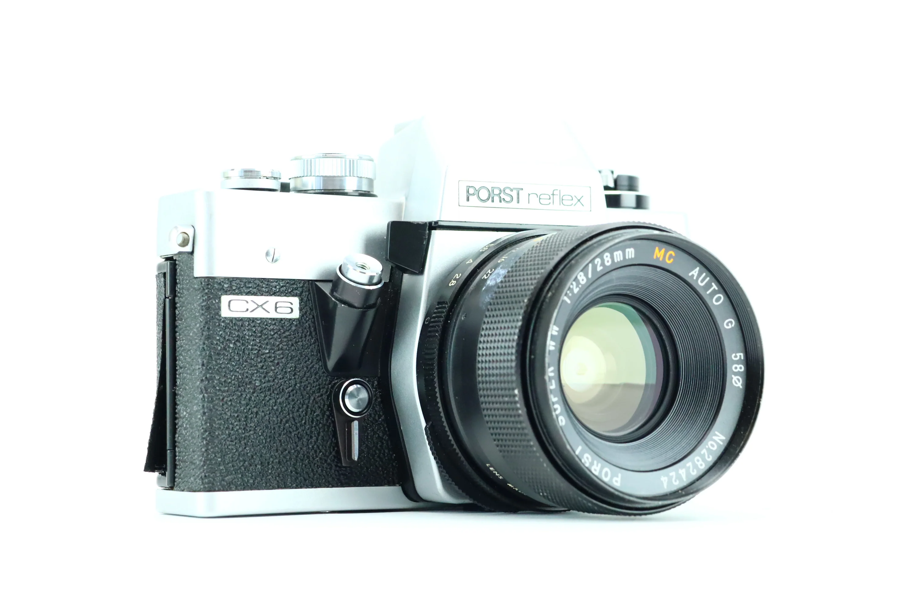 Porst reflex CX6 with Porst Super-WW 1:2.8/28mm lens