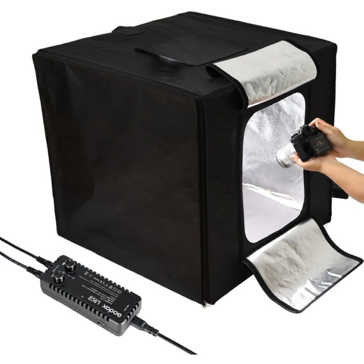 Godox Portable Triple Light LED Ministudio L60x60x60cm - Image 2