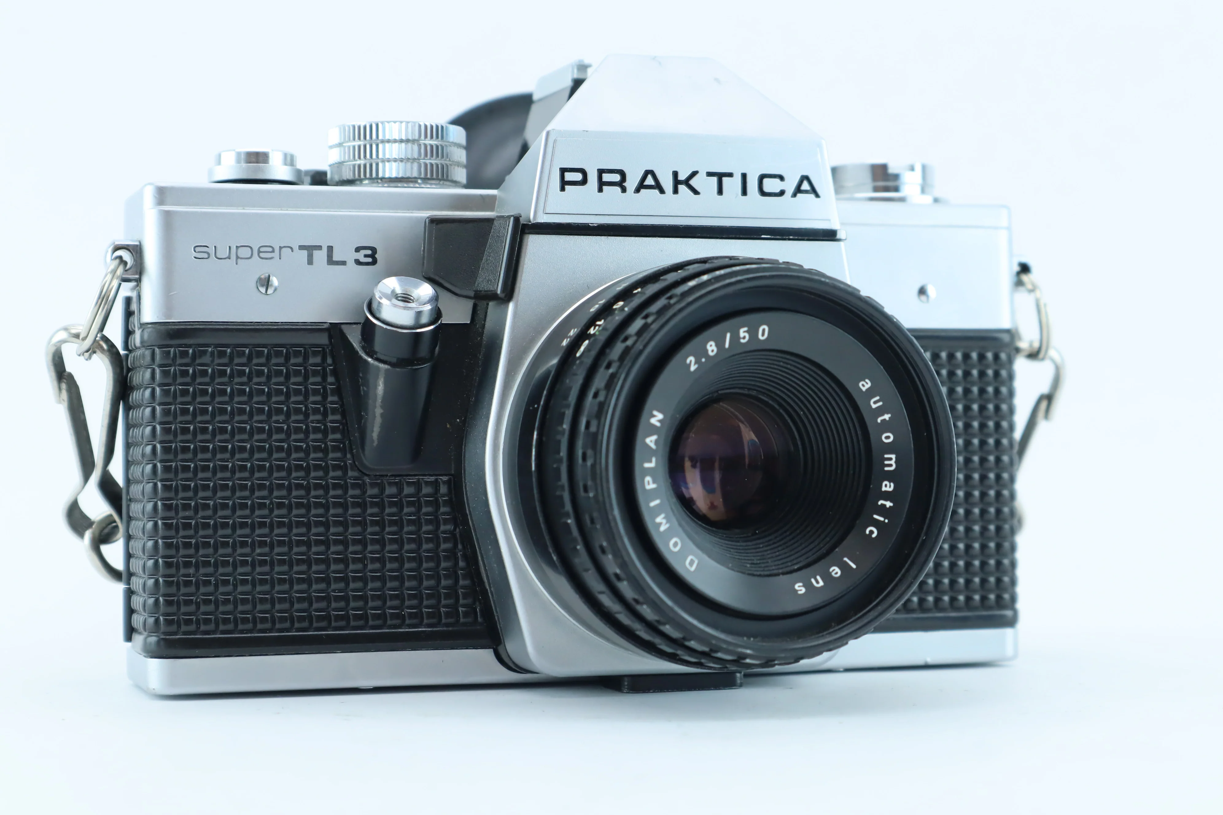 Praktica Super TL3 with Domiplan 50mm f/2.8 – M42 Film SLR Camera Kit