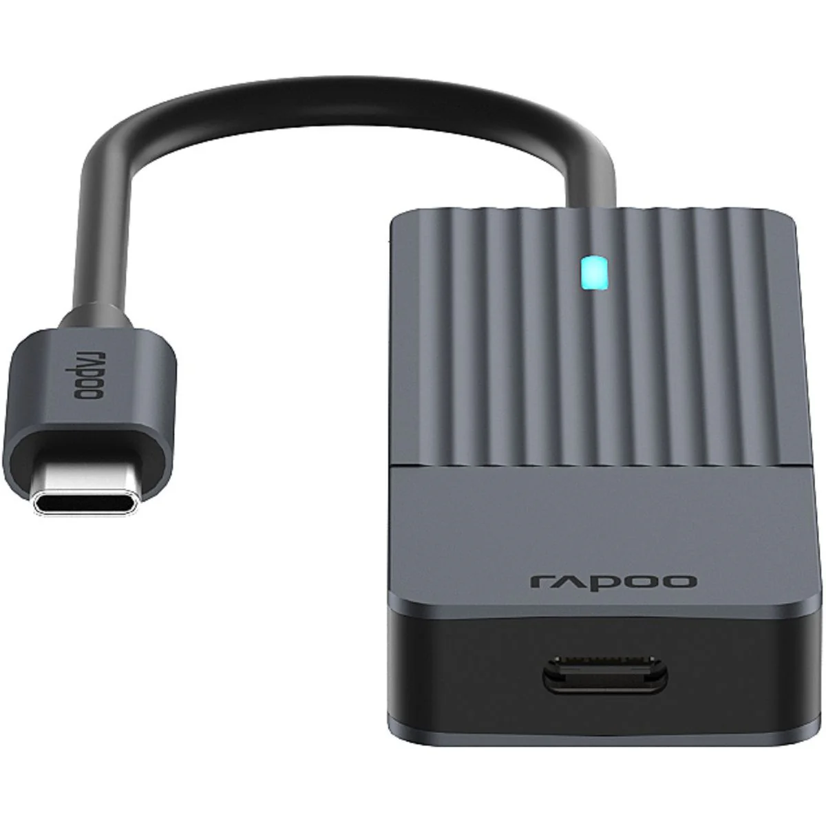 Rapoo USB-C Hub USB-C To USB-A EN USB-C Grey - Image 4