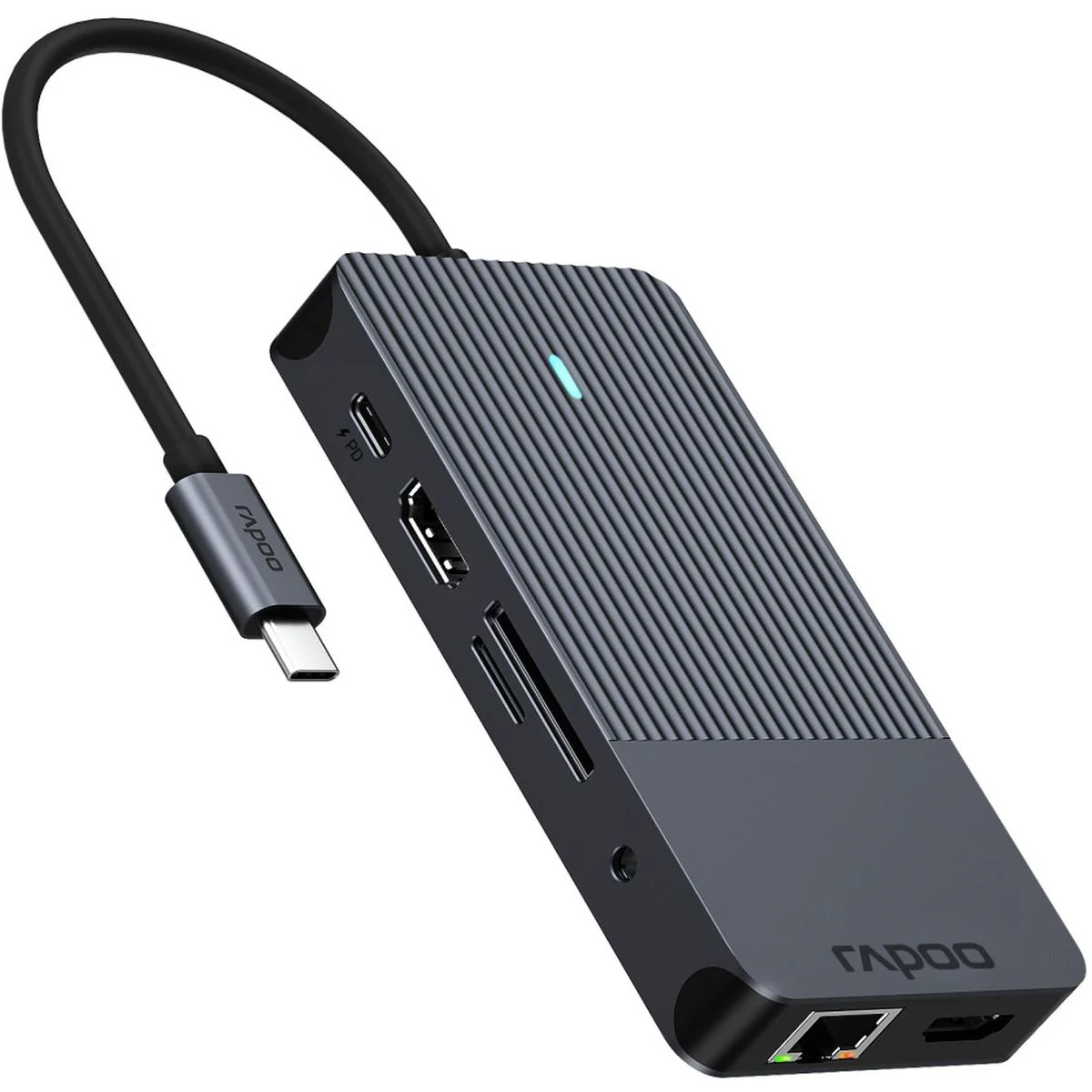 Rapoo USB-C Multiport Adapter 10-IN-1 Grey - Image 5