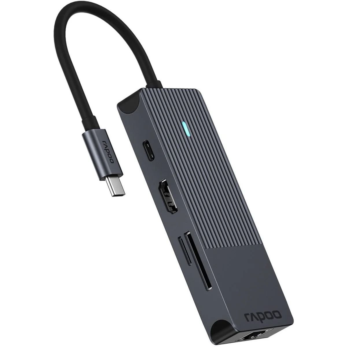 Rapoo USB-C Multiport Adapter 8-IN-1 Grey - Image 4