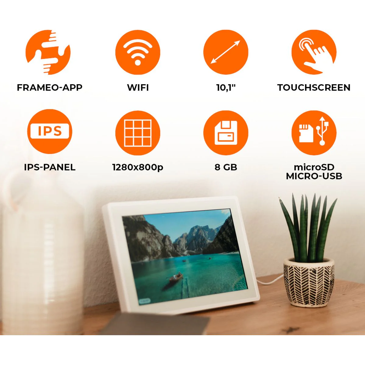 Rollei Smart Frame WiFi 100 White - Image 2