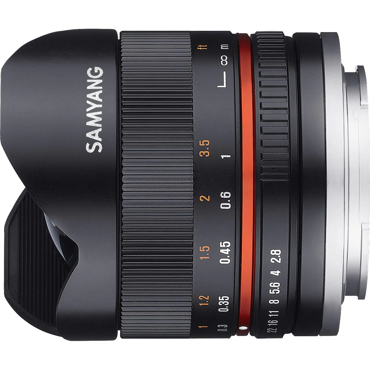 Samyang 8mm f/2.8 Fisheye II Canon M Black - Image 2